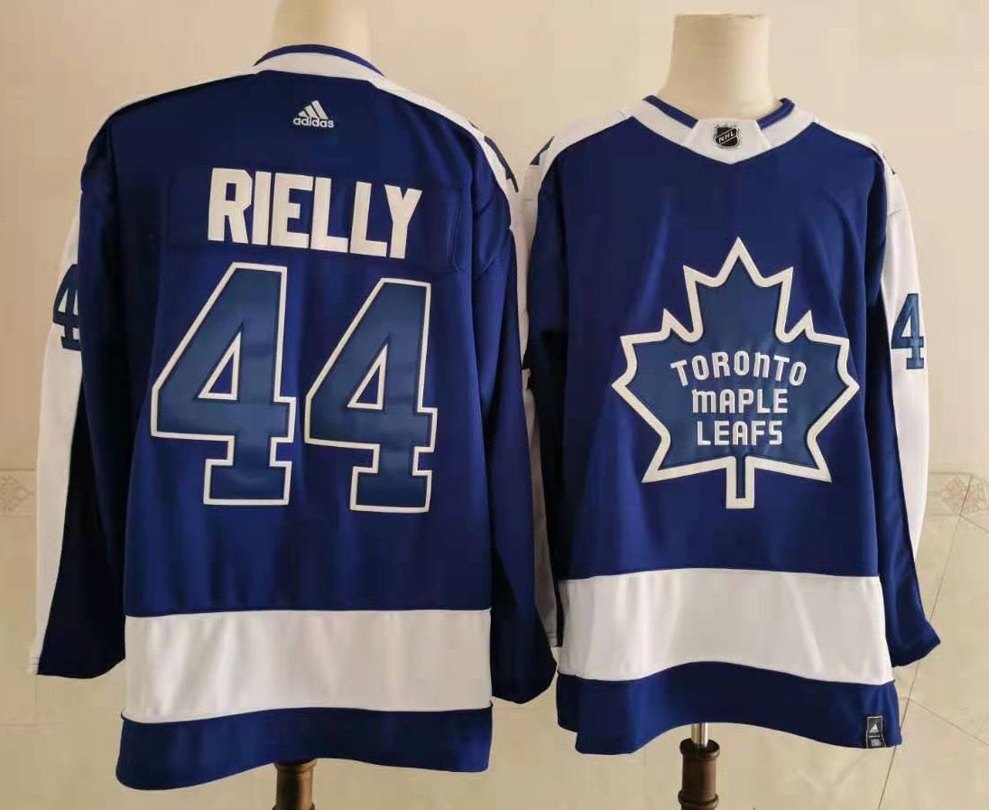 Men Toronto Maple Leafs #44 Rielly Blue Authentic Stitched 2021 Adidias NHL Jersey->seattle mariners->MLB Jersey